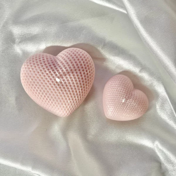 Bougies décoratives originales Cœur Duo – cire de soja artisanale, idée cadeau Wickette