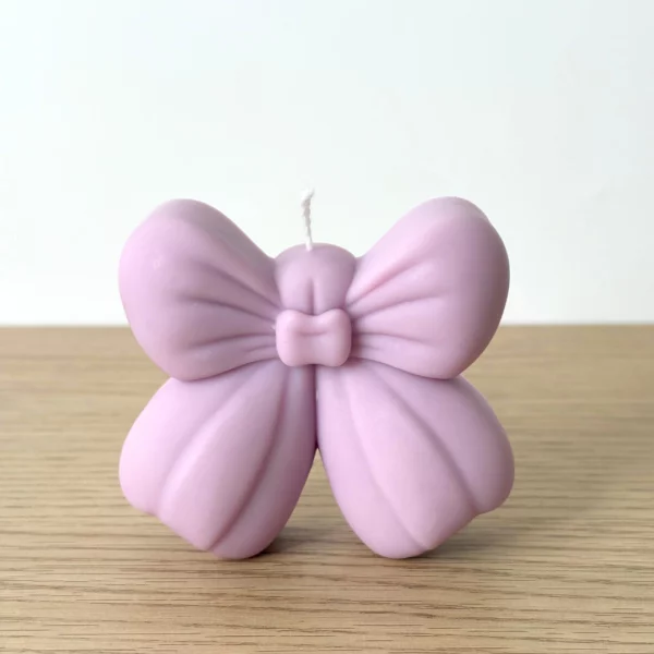 Bougie décorative originale Nœud Papillon – cire végétale artisanale et élégante Wickette